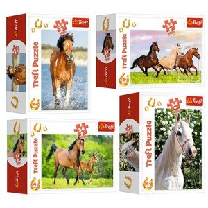 54193 TREFL Mini puzzle - I love horses - sada 4ks