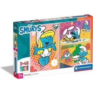 252763 Dětské puzzle -Smurfs - 3x48ks