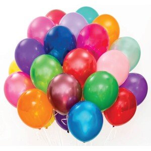 Balónky perleťové 30 ks mix barev