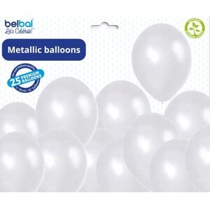 Balónek bílý metalický 070 - 50 ks Belbal Balónek bílý metalický 070 - 50 ks Belbal