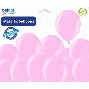 Balónek světle růžový metalický 071 - 50 ks Belbal Balónek světle růžový metalický 071 - 50 ks Belbal