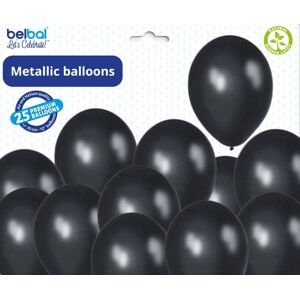 Balónky černé metalické - 090 BLACK - 50 ks Belbal Balónky černé metalické - 090 BLACK - 50 ks Belbal