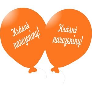 Balónek oranžový Krásné narozeniny! Balonky.cz Balónek oranžový Krásné narozeniny! Balonky.cz