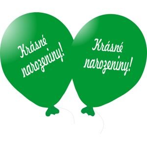 Balónek zelený Krásné narozeniny! Balonky.cz Balónek zelený Krásné narozeniny! Balonky.cz