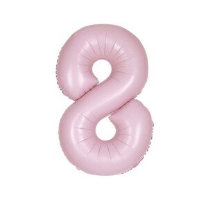 Balónek narozeniny číslo 8 světle růžové 86 cm Balónek narozeniny číslo 8 světle růžové 86 cm