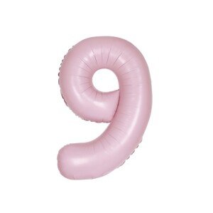 Balónek narozeniny číslo 9 světle růžové 86 cm Balónek narozeniny číslo 9 světle růžové 86 cm
