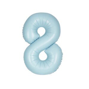 Balónek narozeniny číslo 8 světle modrý 86 cm Balónek narozeniny číslo 8 světle modrý 86 cm