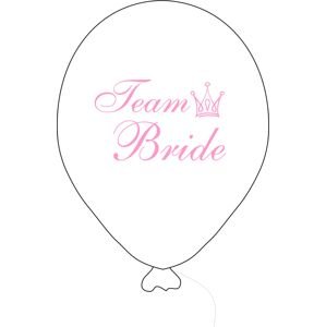 Team Bride balónek bílý