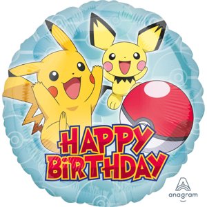 Pokémon Happy Birthday balónek fóliový 43 cm Amscan Pokémon Happy Birthday balónek fóliový 43 cm Amscan