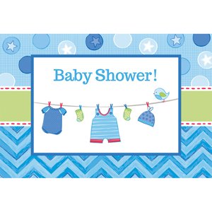 Baby Shower pozvánky 8 ks Amscan Baby Shower pozvánky 8 ks Amscan