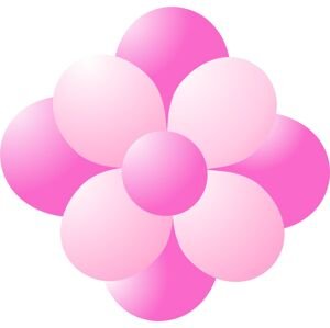 Balónky kytka tmavě růžová-světle růžová balonky.cz Balónky kytka tmavě růžová-světle růžová balonky.cz