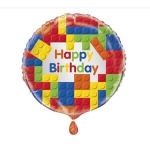 Balónek kostky Happy Birthday 42 cm Balónek kostky Happy Birthday 42 cm