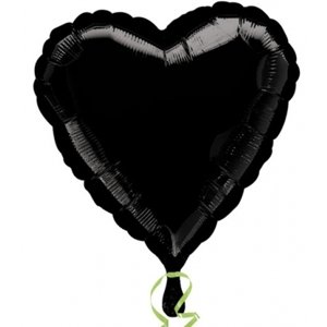 Balónek foliový srdce Black Balónek foliový srdce Black