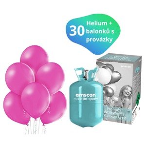 Helium sada balónky 30 ks růžové Helium sada balónky 30 ks růžové
