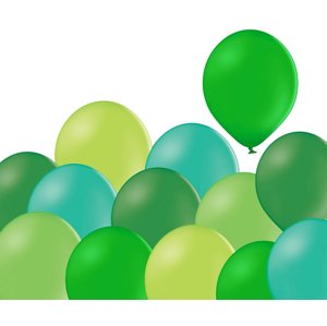 Mix zelených balónků 100 kusů Balonky.cz Mix zelených balónků 100 kusů Balonky.cz