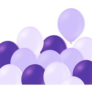 Mix lila, lavender a fialových balonků 100 kusů Balonkycz Mix lila, lavender a fialových balonků 100 kusů Balonkycz