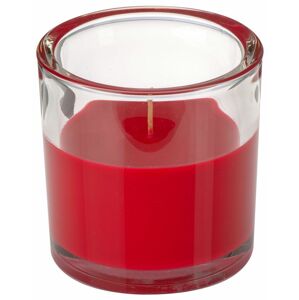 Svíčka ve skle Elegant červená 10/10 cm Gala kerzen Svíčka ve skle Elegant červená 10/10 cm Gala kerzen