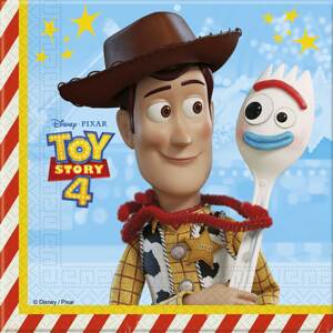 Toy Story 4 ubrousky 20 ks 2-vrstvé, 33 cm x 33 cm Procos Toy Story 4 ubrousky 20 ks 2-vrstvé, 33 cm x 33 cm Procos