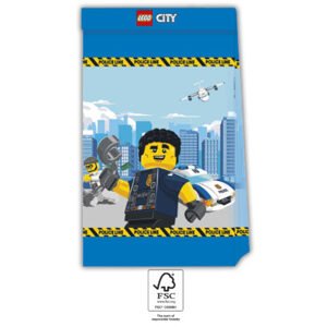 Lego City papírové sáčky 4 ks Procos Lego City papírové sáčky 4 ks Procos