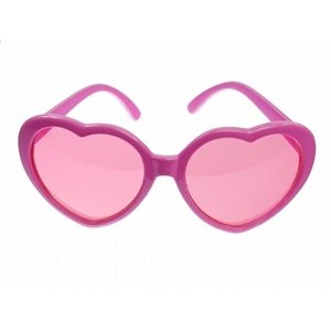 Brýle na party - Srdíčka růžová Love Valentin