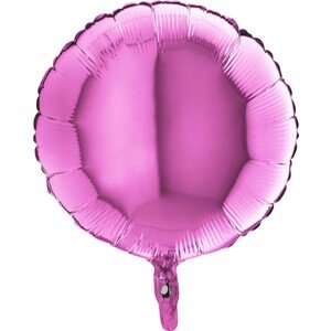 Balónek fóliový kruh fuchsiový