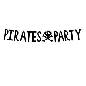 Pirátská party - Banner Pirates party 14 x 100 cm