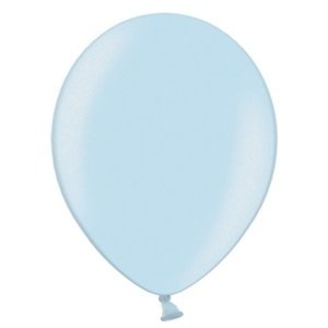 Balónky latexové metalické – 27 cm sv.modrá 100 ks