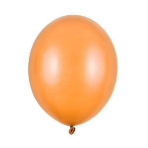 Balónek latexový metalický 30 cm oranžová 1 ks