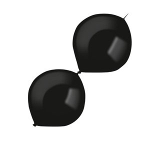 Balónky černé dekoratérské spojovací  100 ks 15 cm