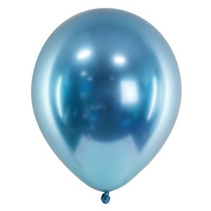 Balónek latexový lesklý Glossy modrý 30 cm 50 ks