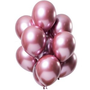 Balónky latexové zářivé růžové 33 cm 12 ks