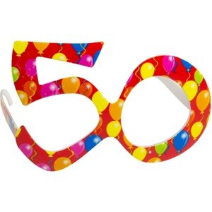 Brýle narozeninová party s balonky "50. let"
