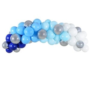 Balónková Girlanda sada balonků modrá 2 m 61 ks