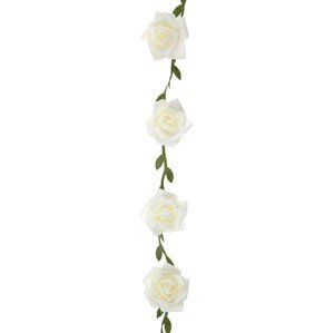 Girlanda Růžičky bílá 120 cm