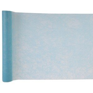 Šerpa stolová netkaná textilie nebesky modrá 30 cm x 5 m