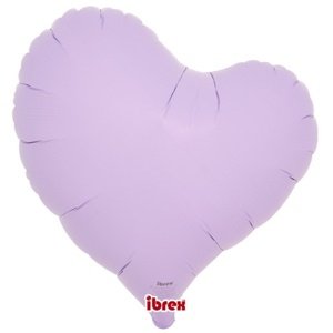 Balónek fóliový Křivé Srdce lila 35 cm 5 ks