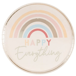 Happy Everything party - Talíře papírové  24,5cm 8ks