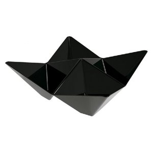 Mističky na dezerty Origami černé 10 x 10 cm 25 ks