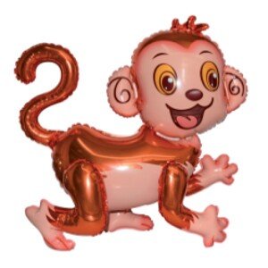 Balónek Opička 4D 54 cm