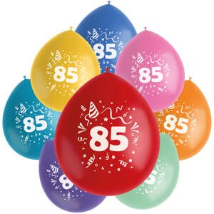 Balónky latexové pro zavěšení Color Pop "85" mix barev 23 cm 8 ks