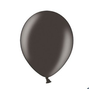 Balónky latexové metalické 23 cm černé 100 ks