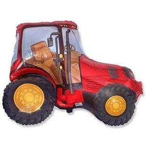 Balónek fóliový Traktor červený 61 cm