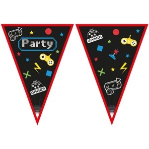 Gaming party - Girlanda vlaječková  2,3 m
