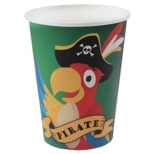 Pirátská party Malý pirát - Kelímky papírové 27 cl 10 ks