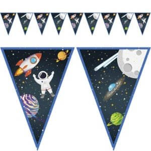 Vesmírná party - Banner Rocket Space, vlaječkový 2.3 m