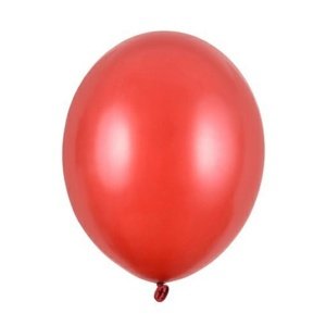 Balónky latexové metalické červené 23 cm 100 ks