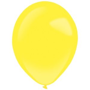 Balónky latexové dekoratérské pastelové žluté 27,5 cm 50 ks