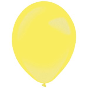 Balónky latexové dekoratérské metalické žluté 27,5 cm 50 ks