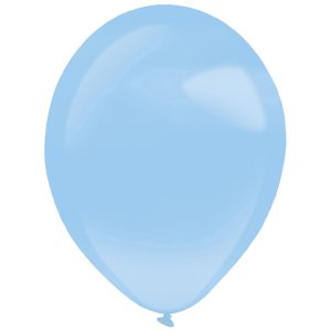 Balónky latexové dekoratérské perleťové světle modré 35 cm 50 ks