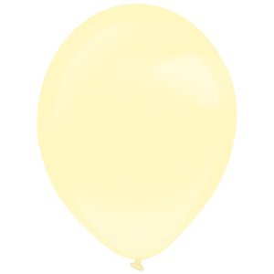 Balónky latexové dekoratérské perleťové světle žluté 27,5 cm 50 ks